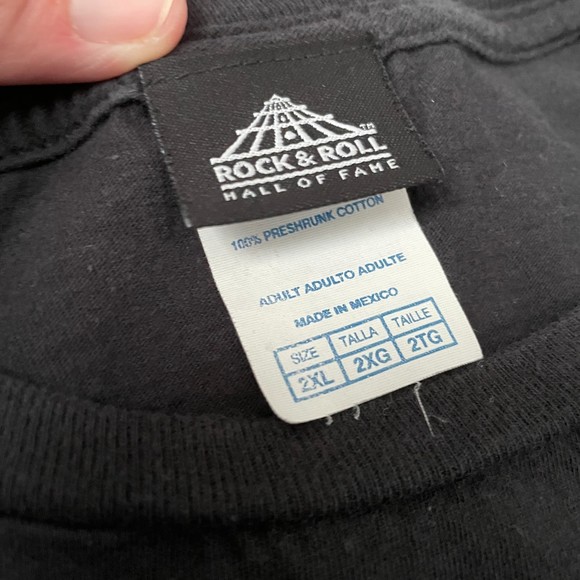 Rock & Roll Hall of Fame T-Shirt Black Size 2XL - Picture 3 of 3